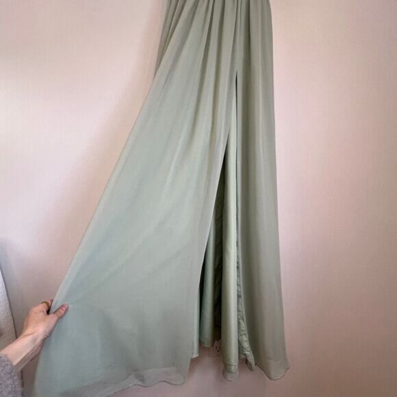 Azazie Mint Green Maxi Dress - Picture 11 of 16